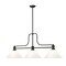 Z-Lite Melange Billiard, 3-Light, 14 In.W x 52 In.L x 21 In.H, Matte Black/Matte Opal 725-3MB-AMO13 - alternate 2
